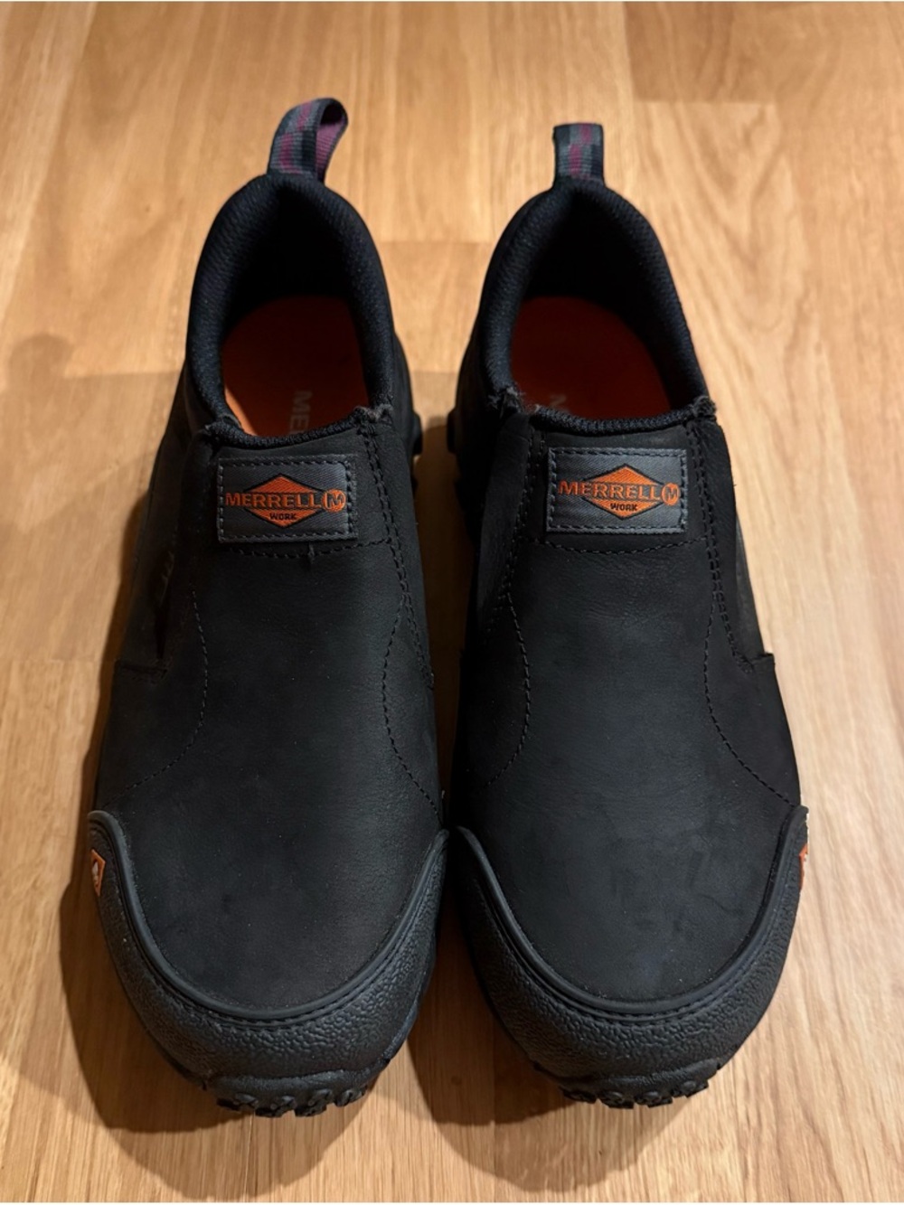 NEW Merrell Women’s Work Jungle Moc Leather Composite Toe Work Shoe - Black - 7